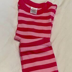 Hanna Andersson Pink Stripe Pajama Set | Size 3T | Organic Cotton